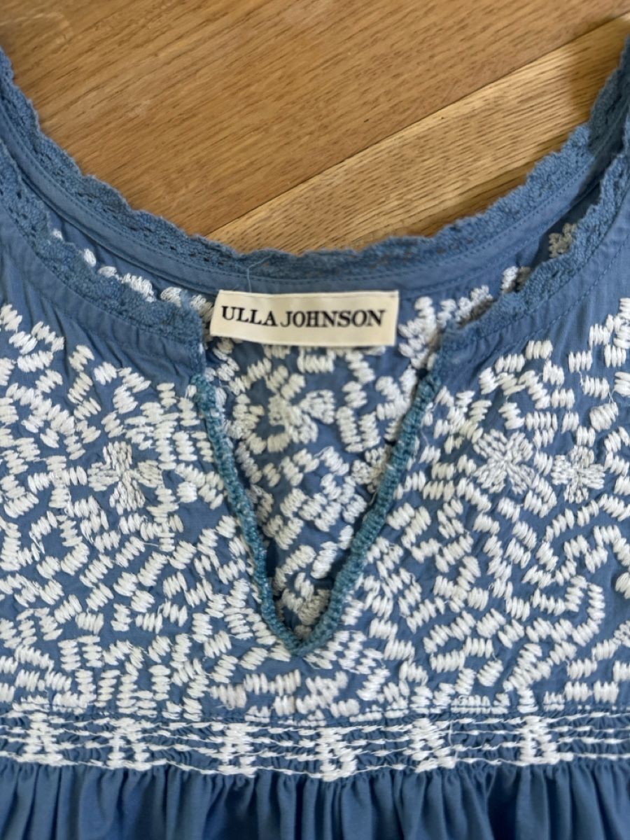 Ulla Johnson Vestiti: Robe Ulla Johnson bleu brodée taille S – Usato da Commugny venduto da rus_my8v 2