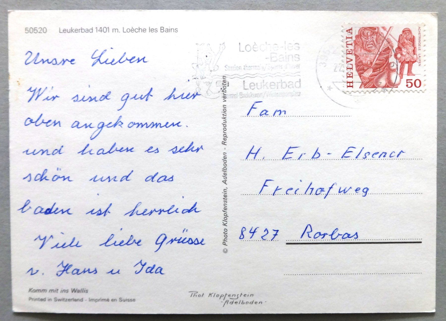 Cartes postales: Thermal-Badecenter Leukerbad – D'occasion à Fétigny par Billy2miny 1