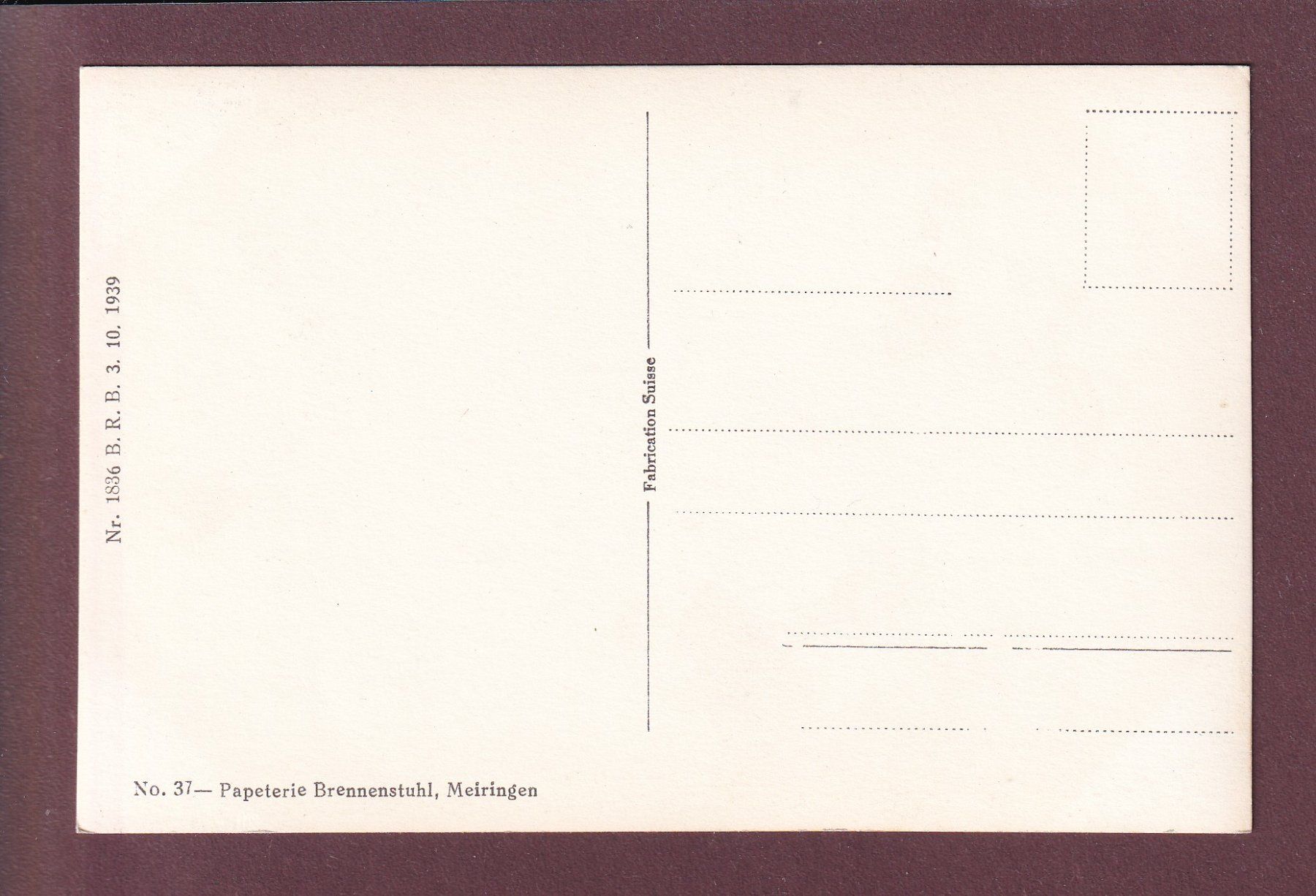 Cartoline postali: MEIRINGEN – Usato da Pully venduto da nicecards 1