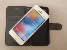 iPhone SE (1. Generation) 64GB Silber, Etui & Ladekabel