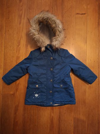 Winterjacke Sergeant Major petrolblau, Mädchen Grösse 92 cm
