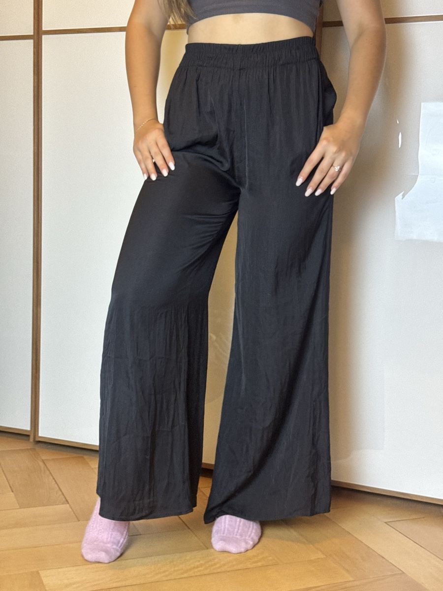 Zara Pantaloni: Zara weite Hose, schwarz  – Usato da Bern venduto da llina257