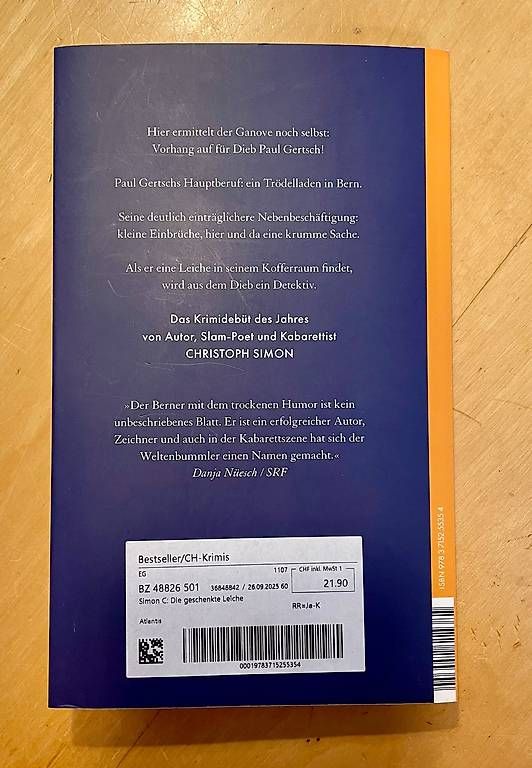 Libri: Krimi Die geschenkte Leiche - Christoph Simon – Usato da Bern venduto da cardiolina 1