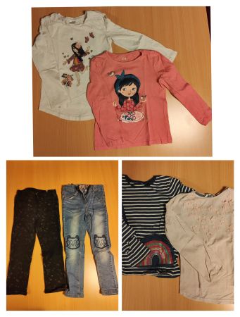 Hose und Shirt Set für Mädchen, Grösse 110/116