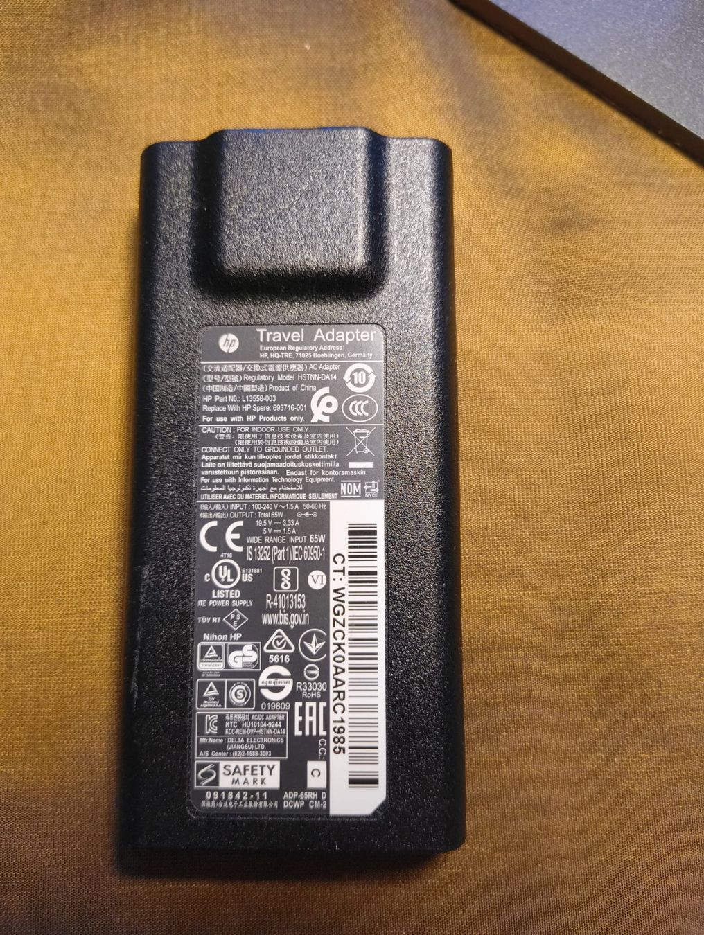 Hewlett Packard Caricabatterie: HP Travel Adapter – Usato da Tägerwilen venduto da Jarkley 1
