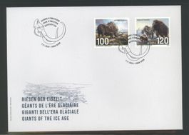 2024, FDC, Sondermarken Riesen der Eiszeit