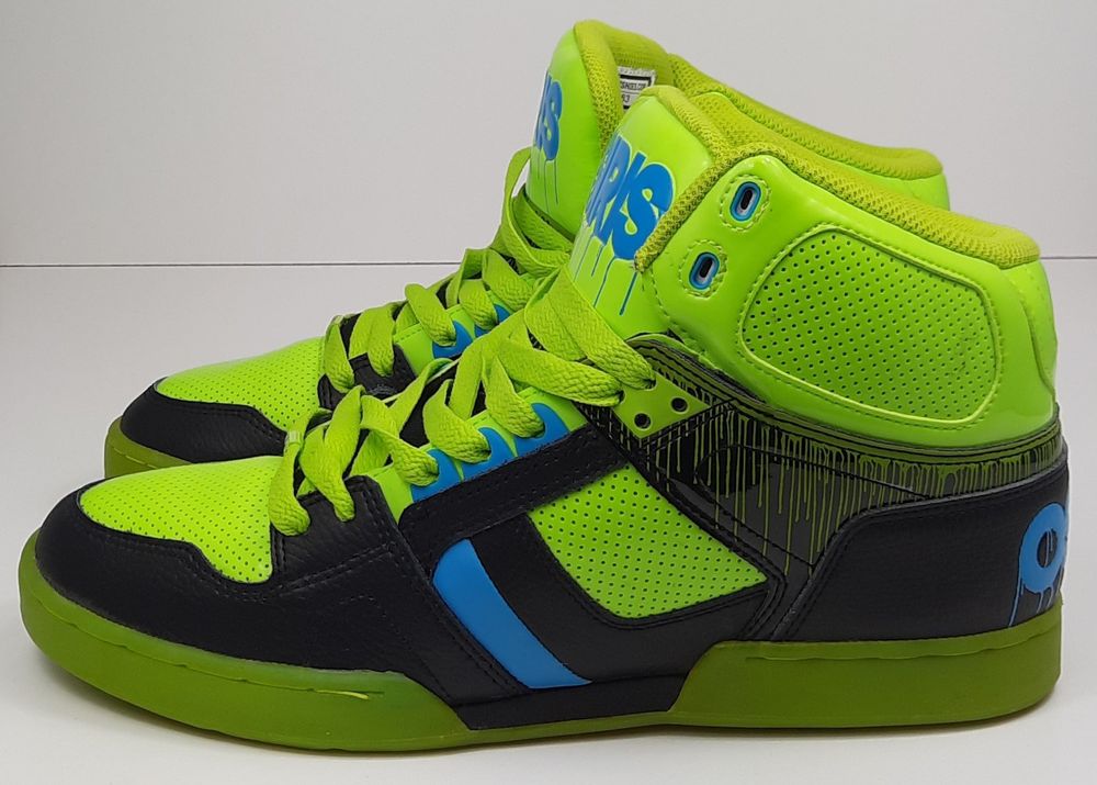 OSIRIS NY83 Herrn High Top Sneakers Neon Green/Schwarz (Neu