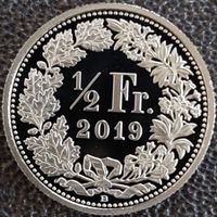 50 Rappen 2019 pp / aus Münzsatz / in einer Münzkapsel