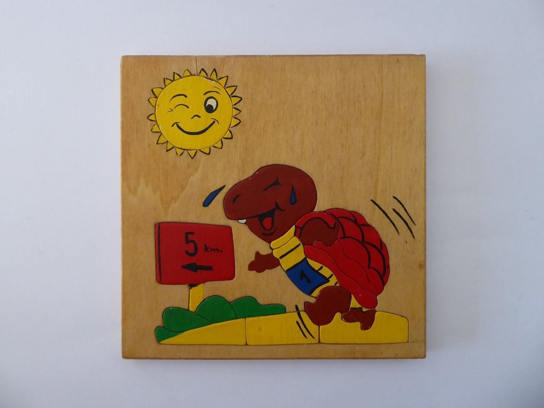Puzzle: Lustiges Holzpuzzle Schildkröte, 16 Teile – Usato da Turbenthal venduto da Panau