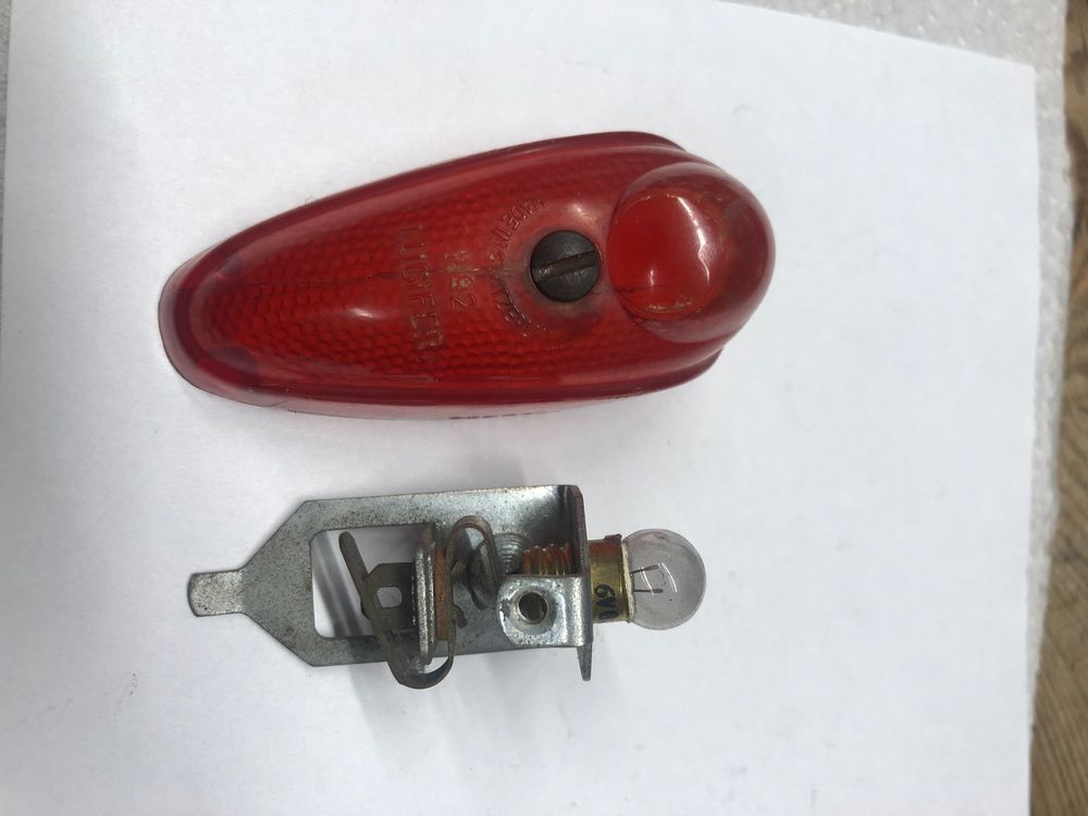 Ancien Phare De Vélo Lucifer Aéro Avec Support – Suisse Vintage