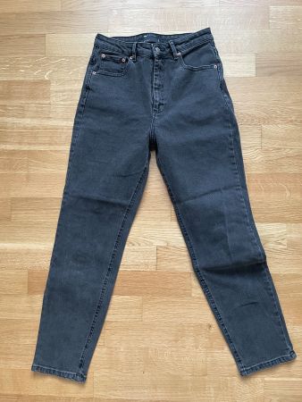 Jean ASOS 28/32 noir High waist