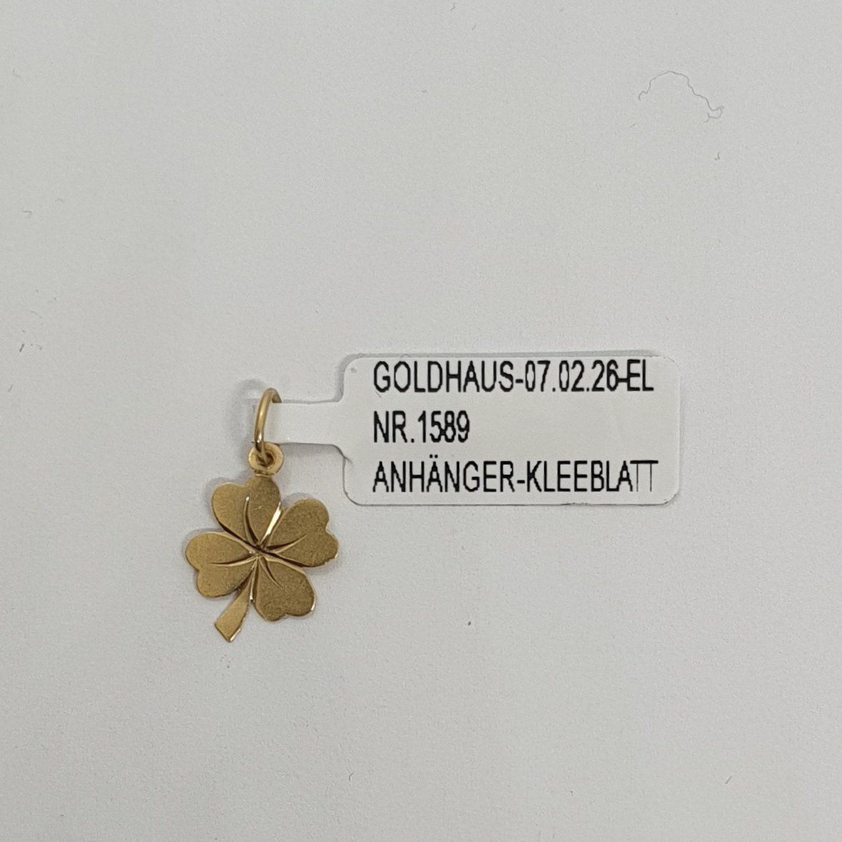 Ciondoli: Echt 18K Gold Anhänger - Kleeblatt – Usato da Luzern venduto da Goldhaus-Luzern 2