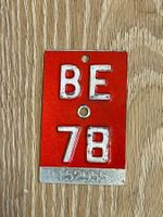 Velonummer BE 78