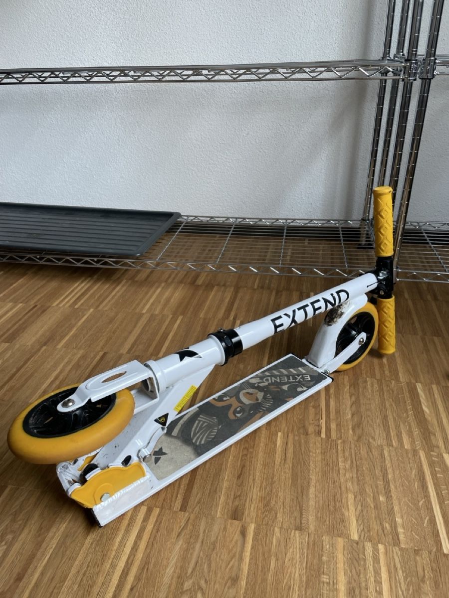 Kickboard: Extend Klapproller weiss gelb – Usato da Emmenbrücke venduto da jet95