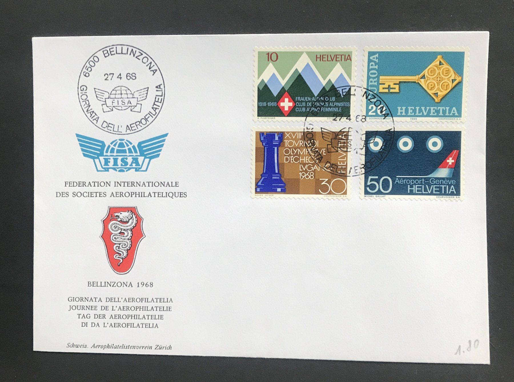 Tutti i francobolli: BRIEFUMSCHLAG 1968 – Usato da Ostermundigen venduto da Heavenmaus75