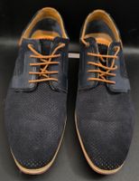 Varese Derbies - Bleu Marine avec Détails Camel