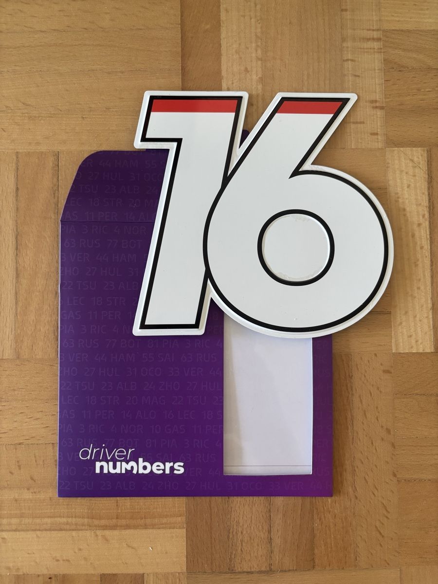 Tutte le decorazioni: Ferrari Charles Leclerc Bundle | P1 Schild + Driver Nr. 16 – Nuovo (secondo la descrizione) da Zug venduto da its_k265 1