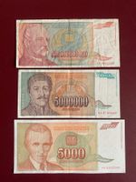 YOUGOSLAVIA - 500Bio, 5Mio & 5000 Dinara 1993 VORZ.