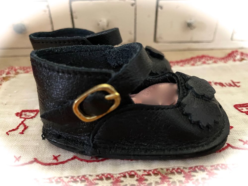 Miniatur Puppen Regenstiefel Schwarz - Schuhe Für 17cm Puppen Mit Zubehör