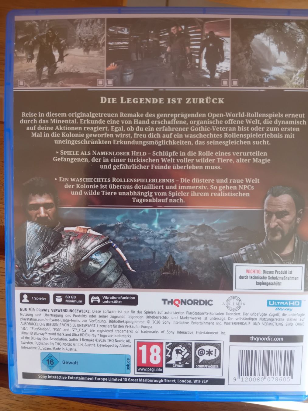 Sony Jeux: Gothic Remake PS5 Spiel neuwertig – D'occasion à Nussbaumen AG par Gummitomate 1