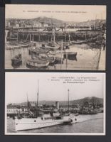 Cherbourg   -   2 alte Ansichtskarten mit Schiffe
