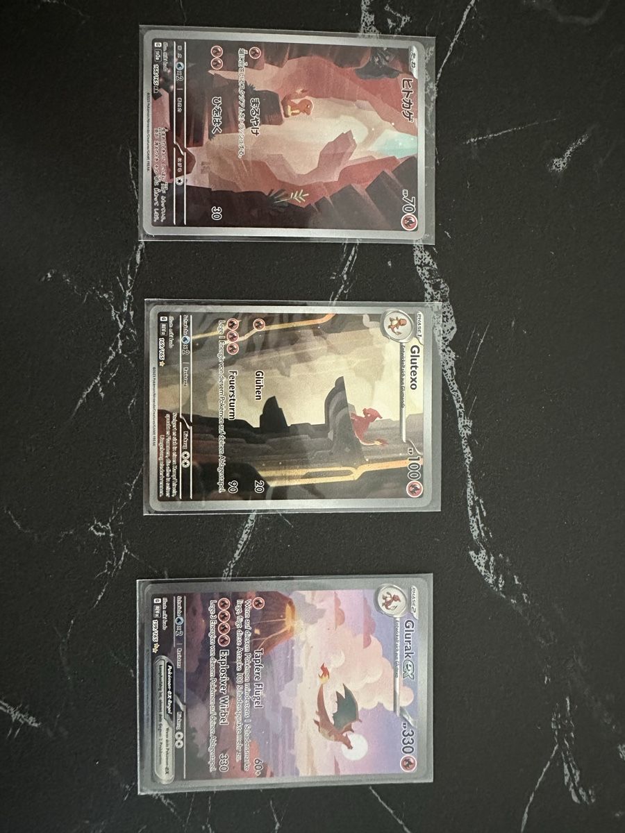Pokémon Carte collezionabili: Glurak Set 151 – Nuovo (secondo la descrizione) da Fehraltorf venduto da Selias