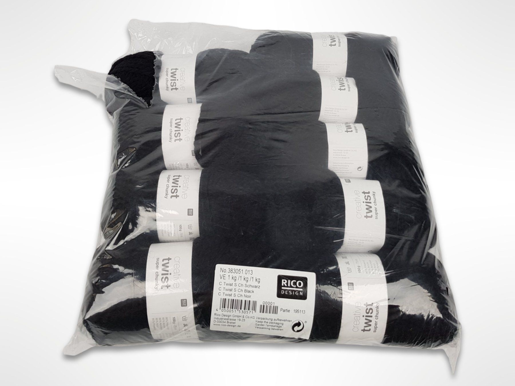 Wolle: RICO DESIGN dicke Wolle Schwarz 9 Stk. – Neu (gemäss Beschreibung) aus Suhr von Restwert_Suhr