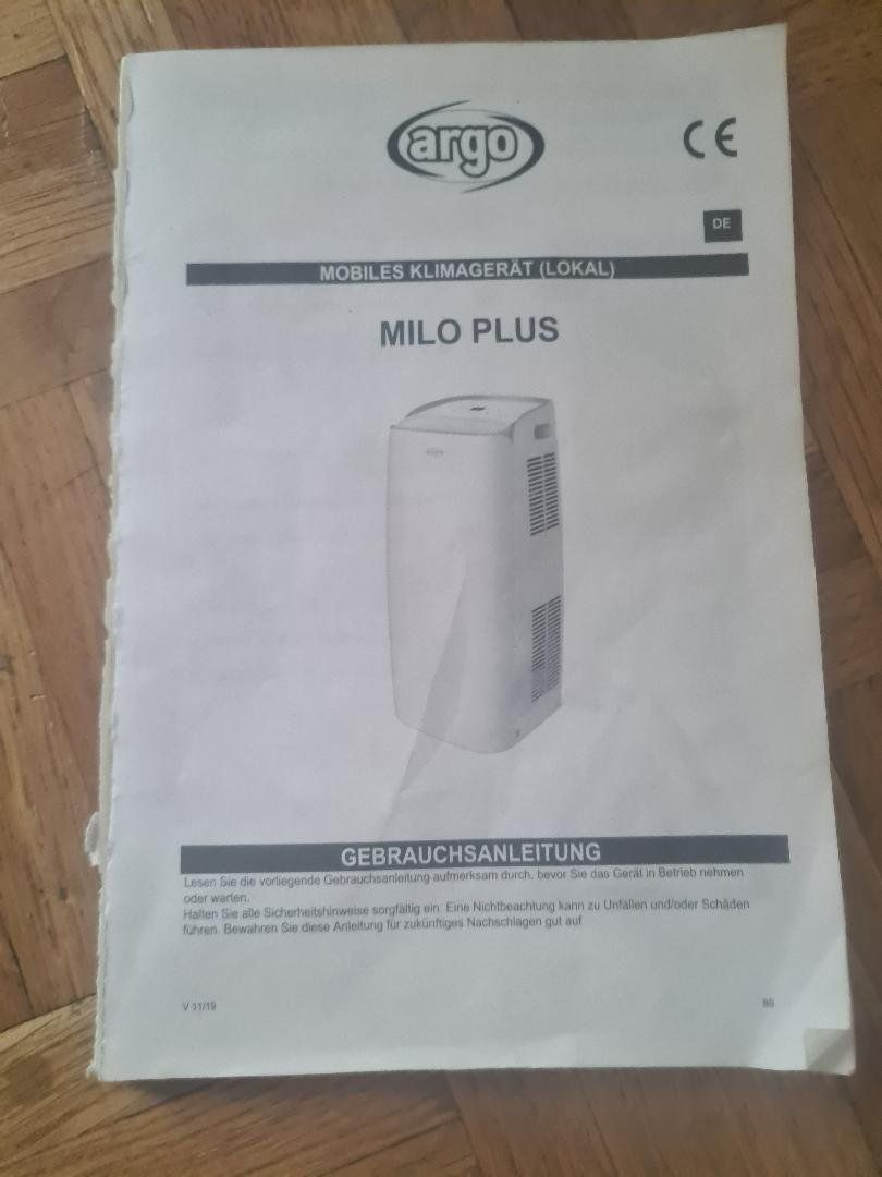 Luftreiniger: Mobiles Klimagerät ARGO MILO PLUS – Gebraucht aus Zürich von  3