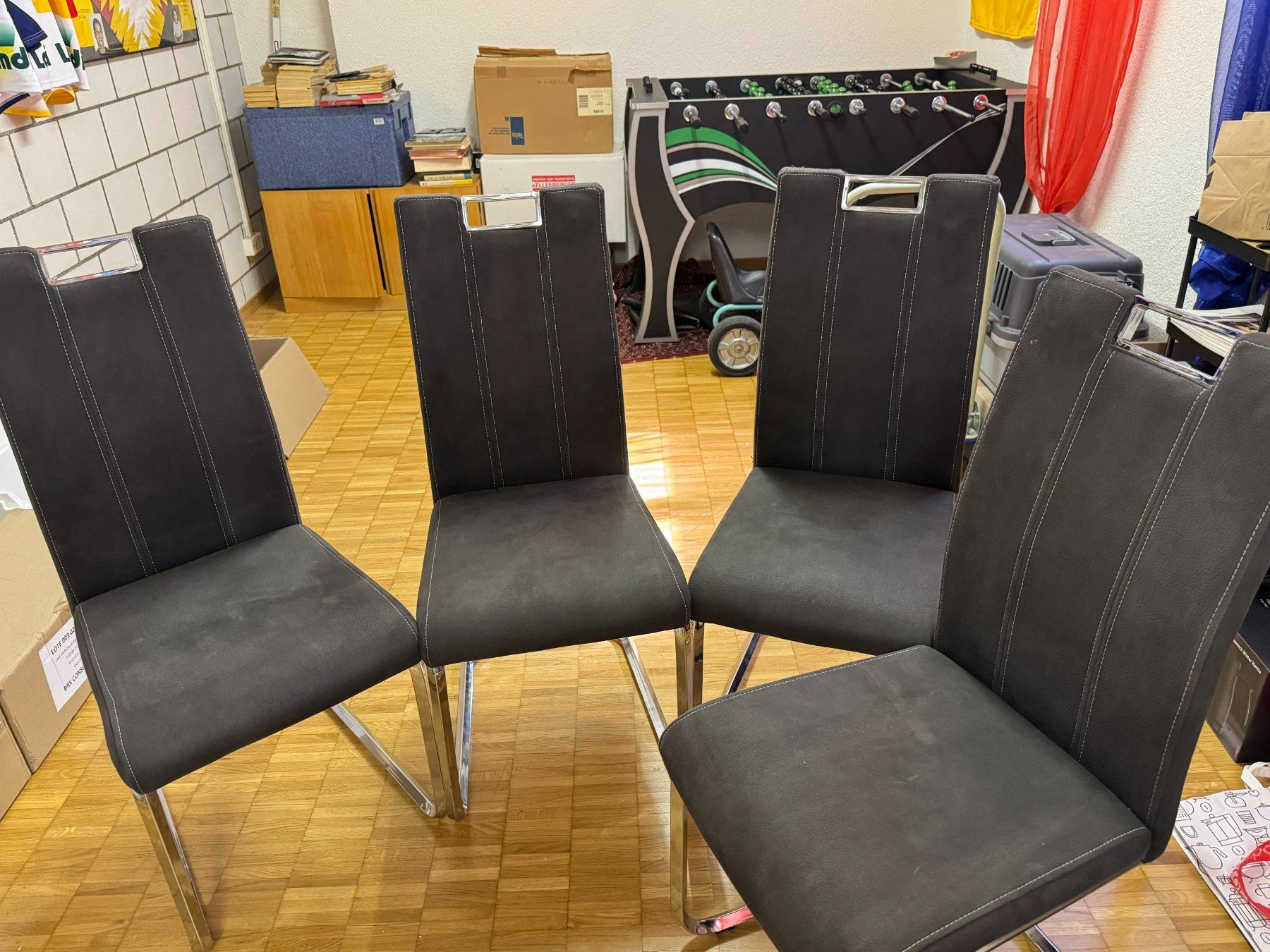 Chaises: Schwingstuhl / Esszimmer 4er Set – D'occasion à Jegenstorf par Luethi55 1
