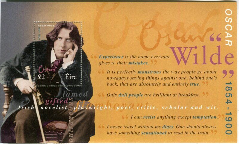 Tutti i francobolli: Block "Oscar Wilde". Irland. – Nuovo e nell'imballaggio originale da Basel venduto da Butsch5