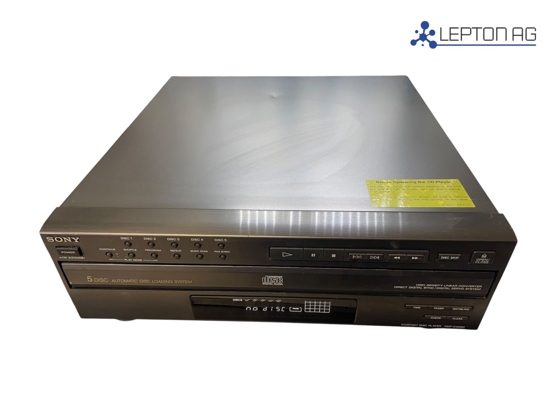 Sony Sistemi audio & multimediali: SONY Compact Disc Player CDP-C422M/ 5x Wechsler – Usato da Niederdorf venduto da LeptonAG 1
