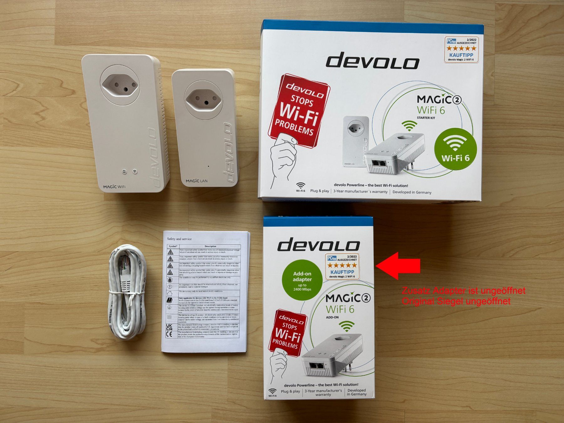 Devolo Modem & Router: Magic 2 WiFi 6 Starter Kit + Erweiterung Adapter – Nuovo (secondo la descrizione) da Schöftland venduto da Kitogeli