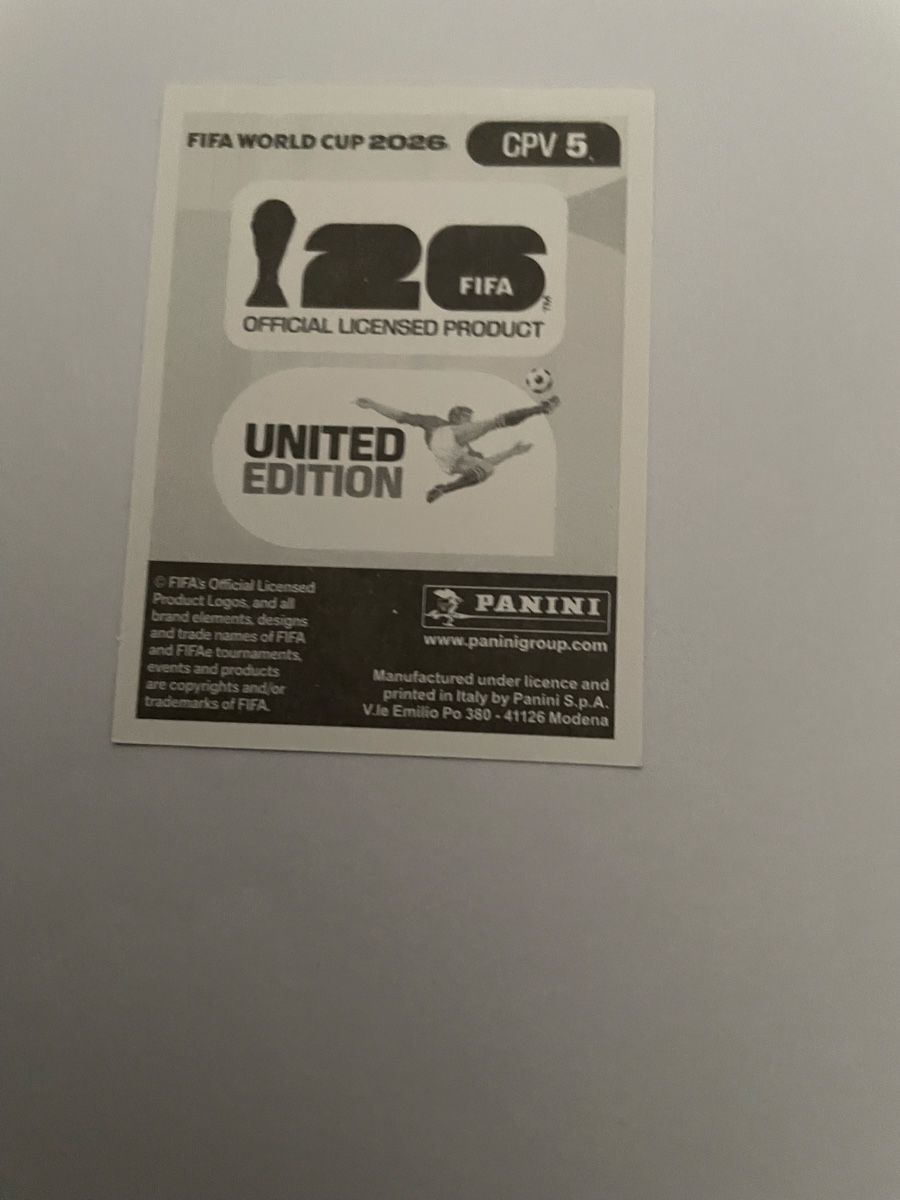 Panini Carte collezionabili: FIFA WM 2026 Dinev CPV 5 – Nuovo (secondo la descrizione) da Winterthur venduto da Cobraforce 1