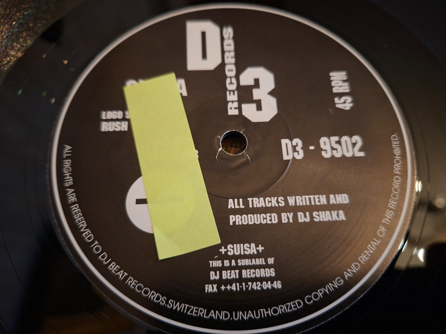 Schallplatten: Swiss Techno/Acid 1995 - Dj Shaka – Gebraucht aus Bernex von Wannabehasbeen01 2