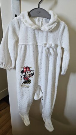 Baby Strampler weiss Grösse 80 Minnie Mouse guter Zustand
