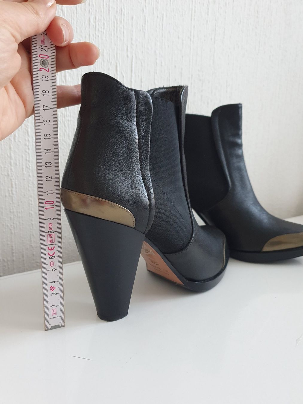 Navyboot Damenschuhe: Bottines noires à talons hauts Navyboot, pointure 39 – Neu (gemäss Beschreibung) aus Prilly von RoDyRe 3