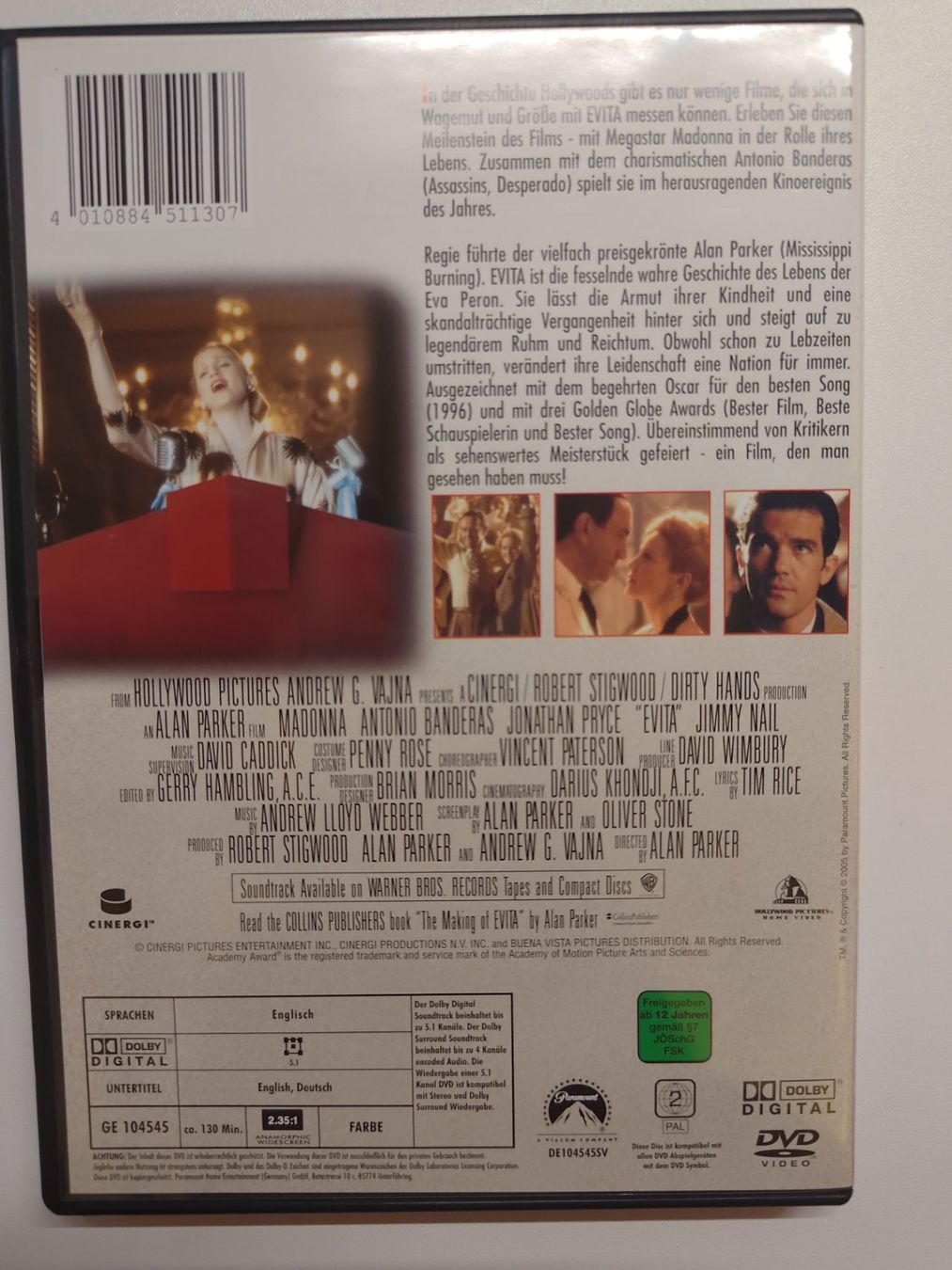 Tutti i DVDs: Evita (Ton Englisch) – Usato da Liestal venduto da Kratzilla 2