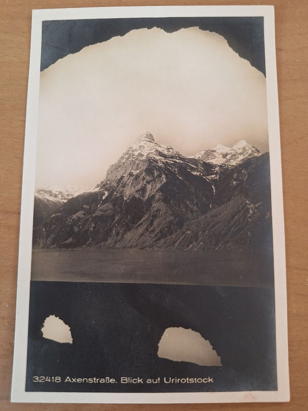 Ansichtskarten:  Axenstrasse, Blick auf Urirotstock – Gebraucht aus Sargans von nicsam1815