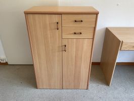 Schrank Buche mit 2 Schubladen und 2 Türen