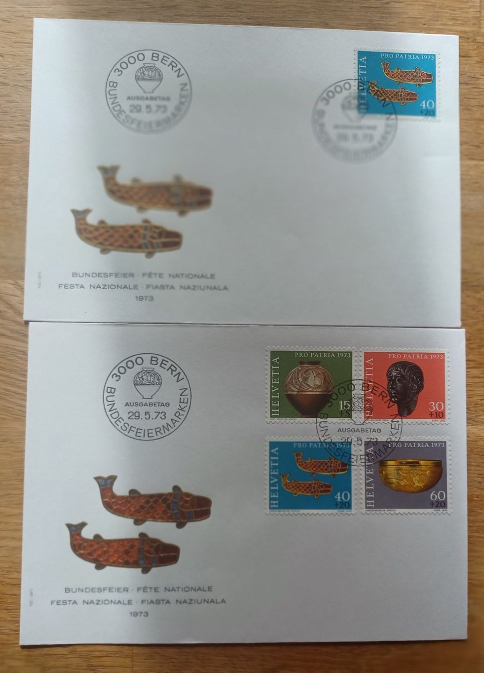 Tutti i francobolli: Pro Patria FDC 1973 – Usato da Solothurn venduto da urs_6h56