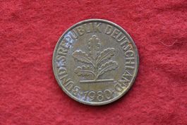 währung bundesrepublik deutschland 10 pfennig 1980