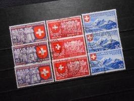 CH Z 219-227 d/f/i  1939  CHF 36 Lot 376