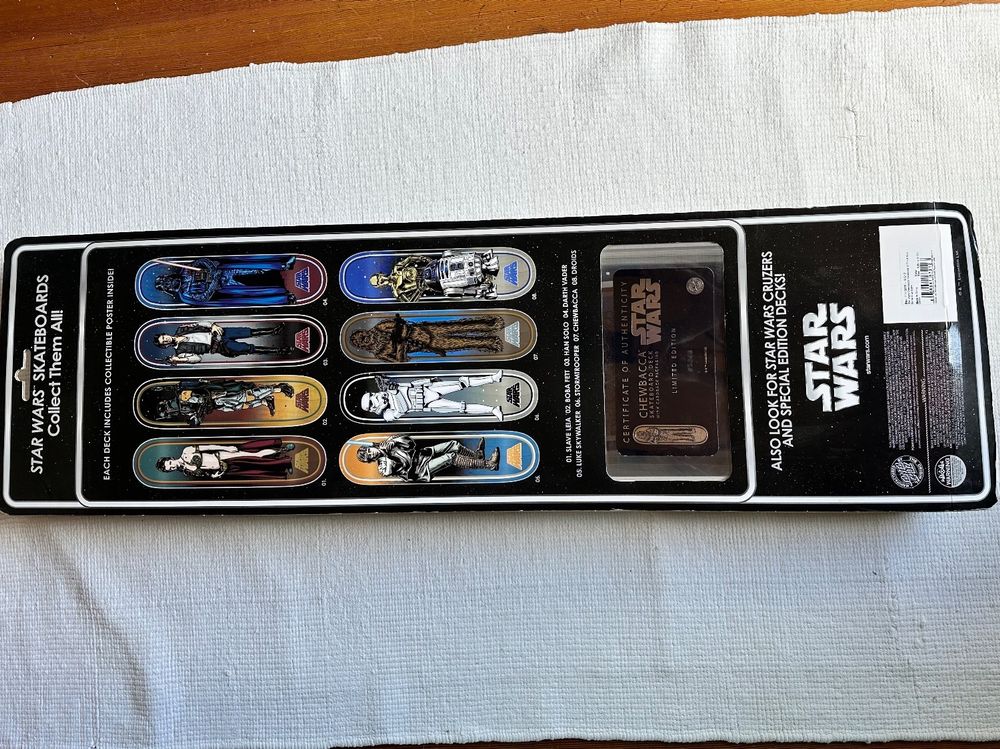 Deck Skateboard Santa Cruz X Star Wars – Chewbacca – Édition Limitée – Neuf
