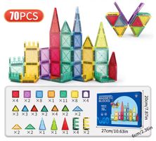 Neu Magnetic Tiles-Building Puzzle 70 Pieces