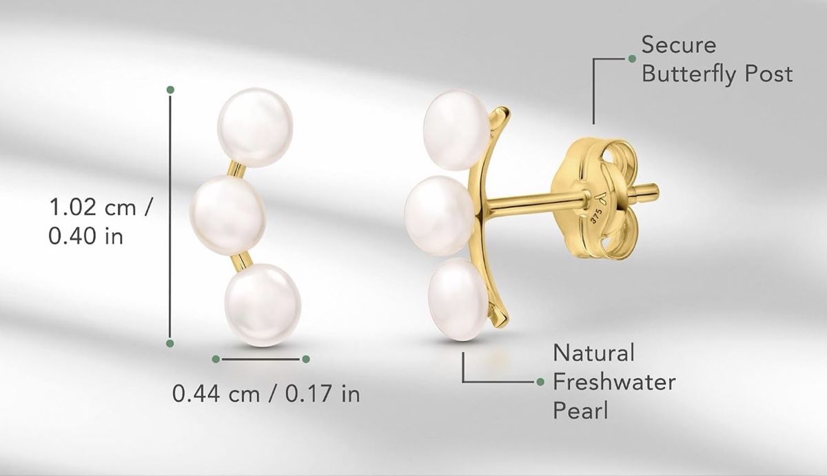 Orecchini pendenti & Orecchini a lobo: Kletterohrringe aus 9K Gelbgold  – Nuovo e nell'imballaggio originale da Hemmental venduto da MeinGold1 2