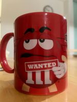 Original M&M's Tasse Rot – „WANTED“ Motiv (2013)