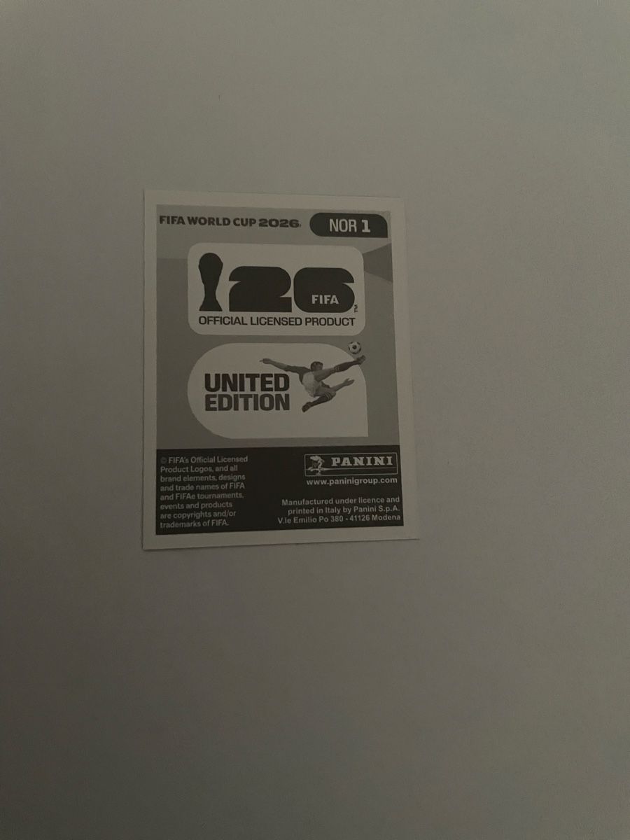 Panini Carte collezionabili: FIFA WM 2026 Norwegen NOR 1 – Nuovo (secondo la descrizione) da Winterthur venduto da Cobraforce 1