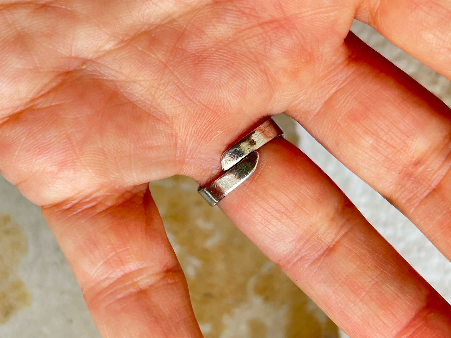 Anelli: Silberring mit Rhodonit Stein, Vintage (55) – Usato da Dittingen venduto da Bellevista 9