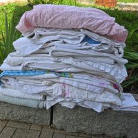 Grosses Vintage Wäsche-Konvolut Baumwolle Spitze Stickerei