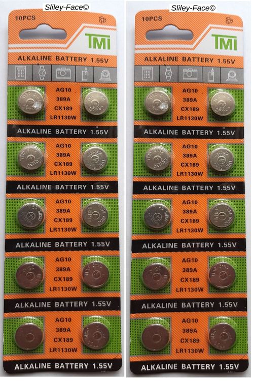 NEU 20 Stück AG10 LR 1130 Batterien | Kaufen auf Ricardo